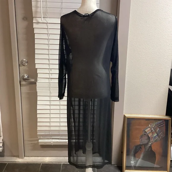 Rouge Black Mesh Cardigan - Picture 4 of 6